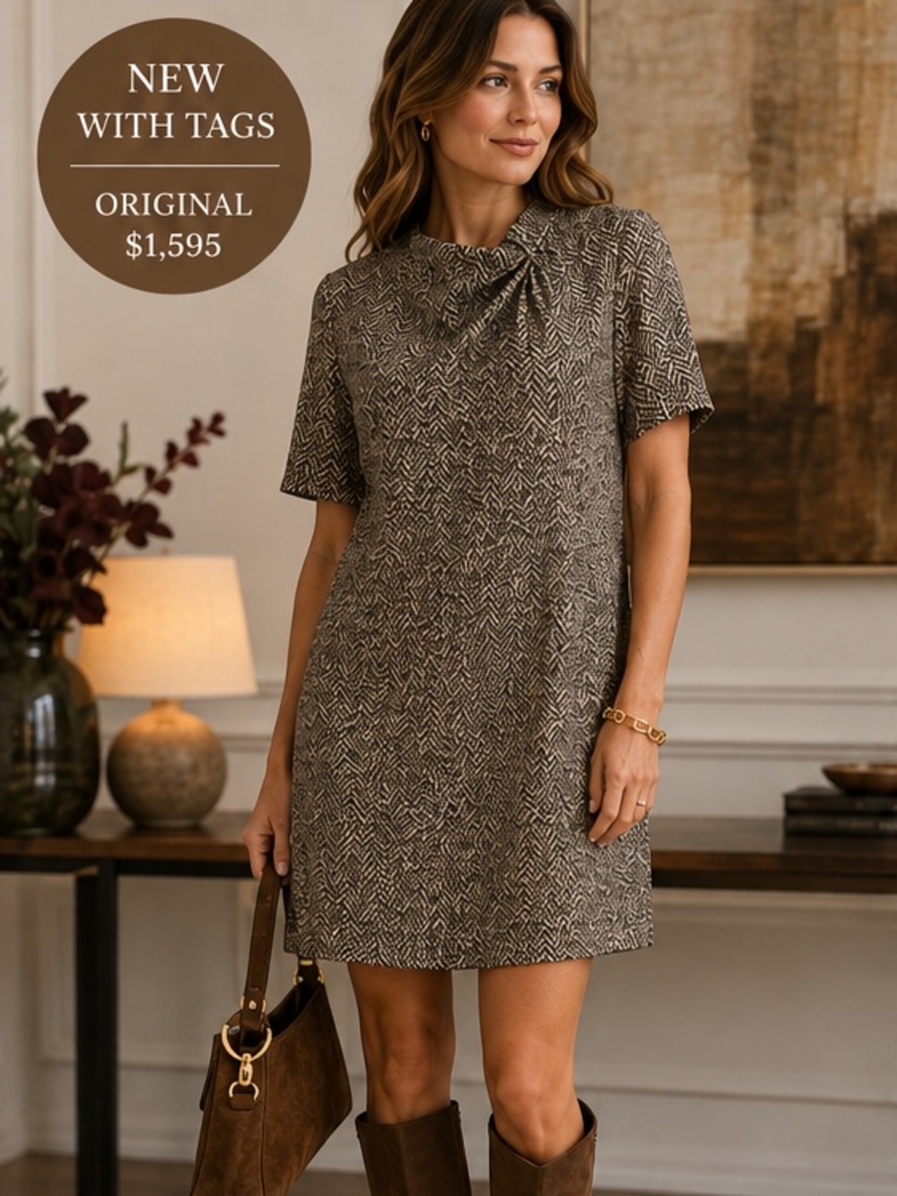 Chloé Mini Dress | New With Tags | Luxury Fall Designer Dress | $1595 MSRP